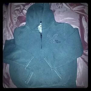 grey American eagle LG girls hoodie